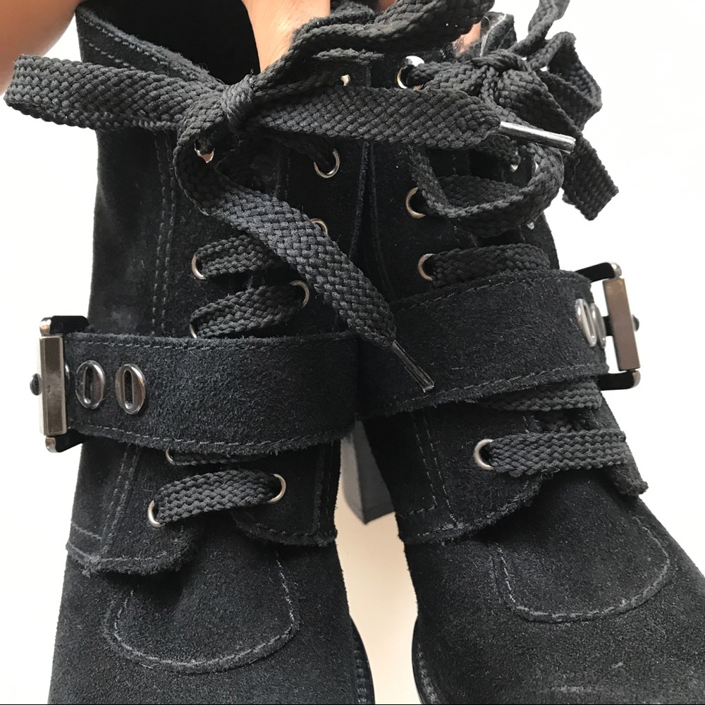 Aquatalia Brooke Suede Lace Up Boots / Booties - Picture 8 of 8
